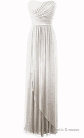 Wonderful Hunter Green Chiffon Ruffle Sweetheart Floor Length Empire Bridesmaid Dresses