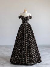 Stylish Sequins Long Prom Dress, Off Shoulder Evening Party Dress