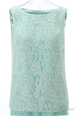 Aqua Three-Piece Chiffon Mother of the Bride Pant Suits