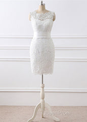 2 In 1 Wedding Dresses With Lace Appliques
