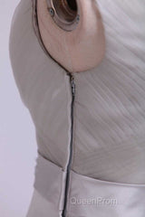 Two Piece Grey High Collar Short Mother of the Bride Dresses