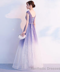 Unique Tulle Long Prom Dress Tulle Long Evening Dress