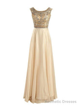 Floor-Length/Long A-Line/Princess Beading Floor-Length/Long Chiffon Prom Dresses