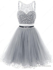 2 Piece Homecoming Dresses, Sparkle Sweet 16 Dress, Homecoming Dress