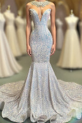 Glamorous Sequins Mermaid Long Evening Evening Prom Dresses Online