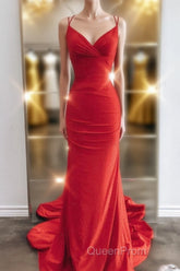 Mermaid Black Long Evening Prom Dresses with Cross Back