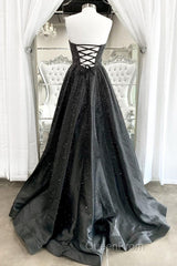 Strapless Red A-line Stunning Long Evening Prom Gown