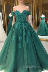 Off Shoulder Lace A Line Long Custom Evening Evening Prom Dresses