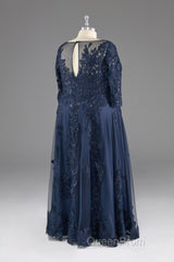 Half sleeves Sequined Elegant Lace Mother of The Bride Dresses