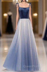 Spaghetti Straps Lace Up Floor Length Modest Evening Dresses Party Evening Prom Dresses