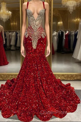 Gorgeous Long Dresses Luxury Black Girls Evening Prom Party Formal Gowns