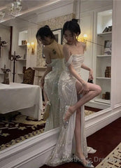 Off The Shoulder Formal Gown Long Evening Dress