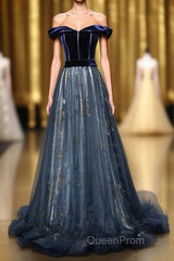 Elegant Off the Shoulder Velvet Floor Length Long Evening Dresses Evening Prom Dresses