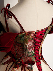 A line champagne long Evening Prom Dresses, champagne tulle formal evening Dresses