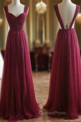 A-Line Chiffon Evening Prom Dresses Bridesmaid Dresses