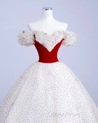 A-Line Off Shoulder Tulle Light Champagne Long Evening Prom Dresses, Light Champagne Evening Dresses