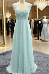 A-Line/Princess Sleeveless Sweetheart Floor-Length Beading Chiffon Bridesmaid Dresses