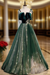 A-Line Evening Prom Dresses Glittering Dresses Wedding Guest Engagement Floor Length Sleeveless Spaghetti Strap Organza with Sequin Masquerade Dresses Dresses to impress