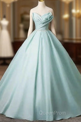 A-Line Strapless Formal Tulle Floor Length Evening Dresses Off Shoulder Evening Prom Dresses