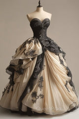 A-Line Sweetheart Neck Chiffon Beaded Long Evening Prom Dresses Retro Applique Adult Ceremony Dresses