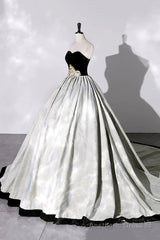 A-Line Sweetheart Neckline Long Formal Gown, Beautiful Strapless Evening Party Dress