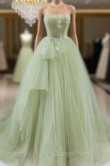 A-Shaped Tight Fitting Corset With Sage Green Chiffon On The Back Long Adult Dresses Sage Evening Prom Dresses
