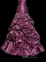 Aesthetic Mermaid Sweetheart Neckline Taffeta Evening Prom Dresses Ruffle Long Party Dresses