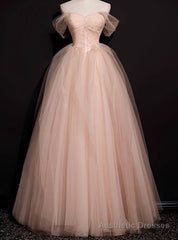 Attractive Pink Tulle Pleats Beading Prom Dress