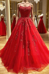 Backless Red Lace Evening Prom Dresses, Red Backless Lace Formal Evening Graduation Dresses