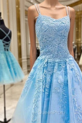 Backless Short Blue Lace Evening Prom Dresses, Open Back Short Blue Lace Evening Graduation Dresses