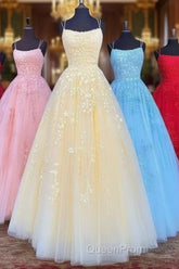Backless Yellow Pink Blue Red Burgundy Lace Evening Prom Dresses, Backless Lace Formal Evening Bridesmaid Dresses