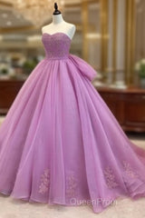 Ball Gown Evening Prom Dresses Floor Length Tulle Quinceanera Dresses