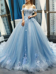 Ball Gown Evening Prom Dresses Floral Dresses Quinceanera Court Train Short Sleeve Sweetheart Lace With Pleats Appliques