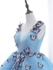 Ball Gown Evening Prom Dresses Luxurious Dresses Engagement Court Train Sleeveless V Neck Tulle With Pleats Appliques 2