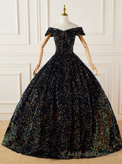 Ball Gown Sequins Off the Shoulder Quinceanera Dress