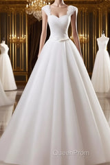 Ball Gown Sweetheart Floor-Length Tulle Wedding Dresses With Beading