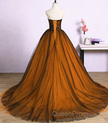 Beautiful Tulle A-Line Ball Gown Sweet 16 Party Dresses, Long Evening Prom Dresses