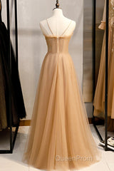 Beautiful Tulle Beaded Sweetheart Party Dresses, A-Line Tulle Floor Length Evening Prom Dresses