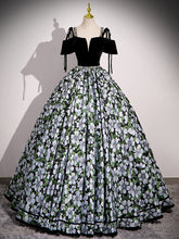 Black A-Line Satin Long Prom Dress, Black Long Evening Dress