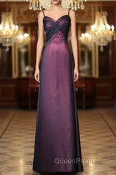 Black and Red Sweetheart Long Evening Dresses, Straps Long Evening Prom Dresses