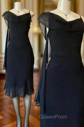 Black Chiffon Evening Prom Dresses Party Dresses New Evening Dresses