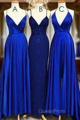 Blue Gray Tulle V Neck Flower Lace Long Dresses Lace Evening Prom Dresses