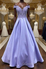 Blue purple lace satin long Evening Prom Dresses blue purple formal Dresses