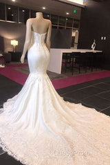 Luxury Sweetheart Appliques Mermaid Wedding Dresses
