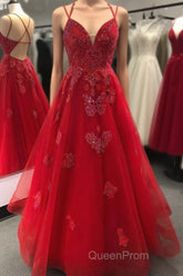 Burgundy Sweetheart Tulle Lace Long Backless Appliques Evening Prom Dresses