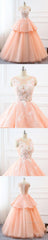 Chic A-Line Scoop Long Evening Prom Dresses Lace Evening Prom Dresses Ball Gowns Evening Dresses