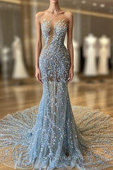 Chic Gray Evening Prom Dresses Sexy Evening Dresses