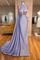 Chic Lilac One-shoulder Mermaid Long Evening Prom Dresses On Sale