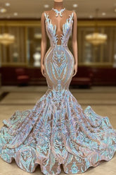 Classic Mermaid Lace Floor-Length Evening Prom Dresses On Sale