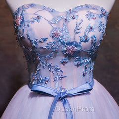 Cute Pink and Blue Homecoming Dresses, Tulle Short Evening Prom Dresses